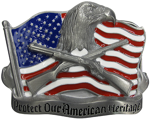 BCKL-005 AMERICAN FREEDOM BELT BUCKLE《シルバー》