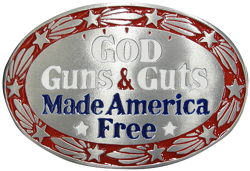 BCKL-006 GOD GUNS & GLORY BELT BUCKLE《シルバー》