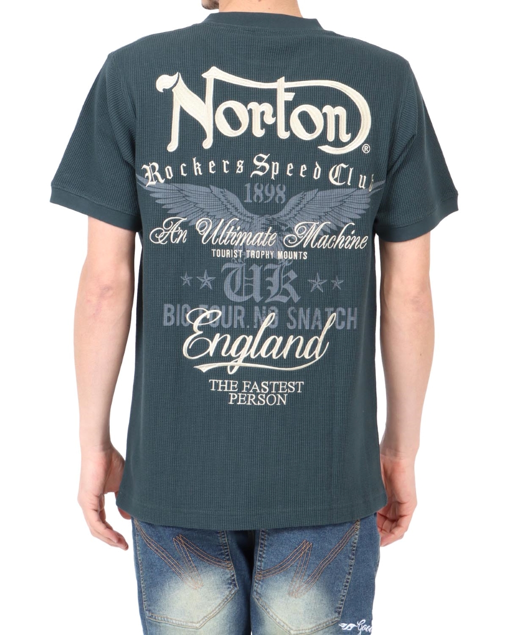 NT-027 Norton ワッフル クルー TEE《ダークグリーン》