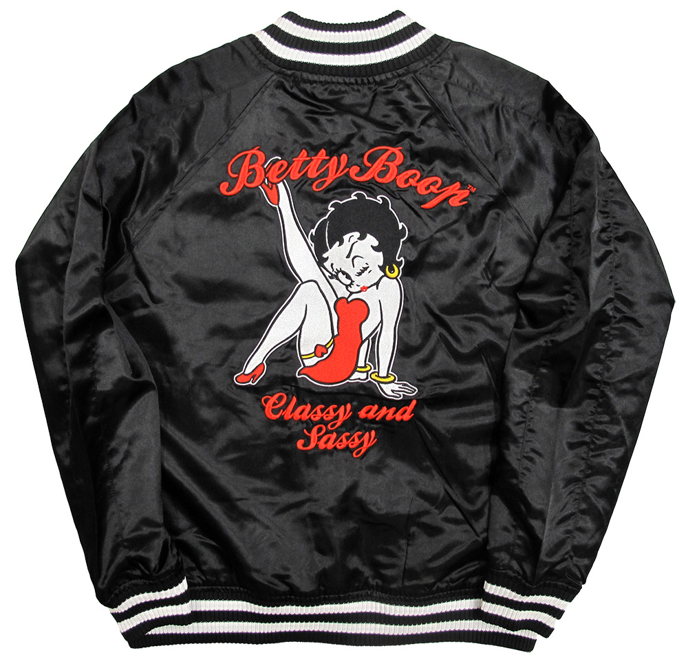 BBSK-004 BETTY BOOP スカジャン《ブラック×ブラック》