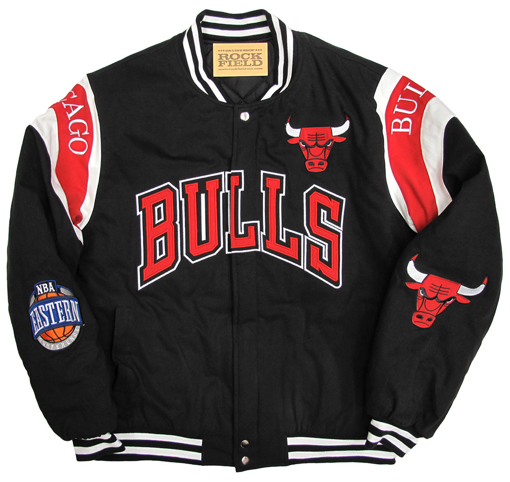 NBAW-001 CHICAGO BULLS LOGO JACKET《ブラック》