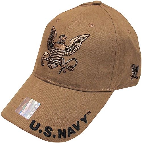 USC-040 U.S.NAVY LOGO CAP《ブラウン》